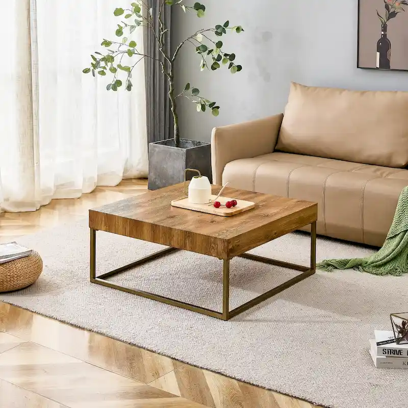 Naturally elegant wooden coffee table