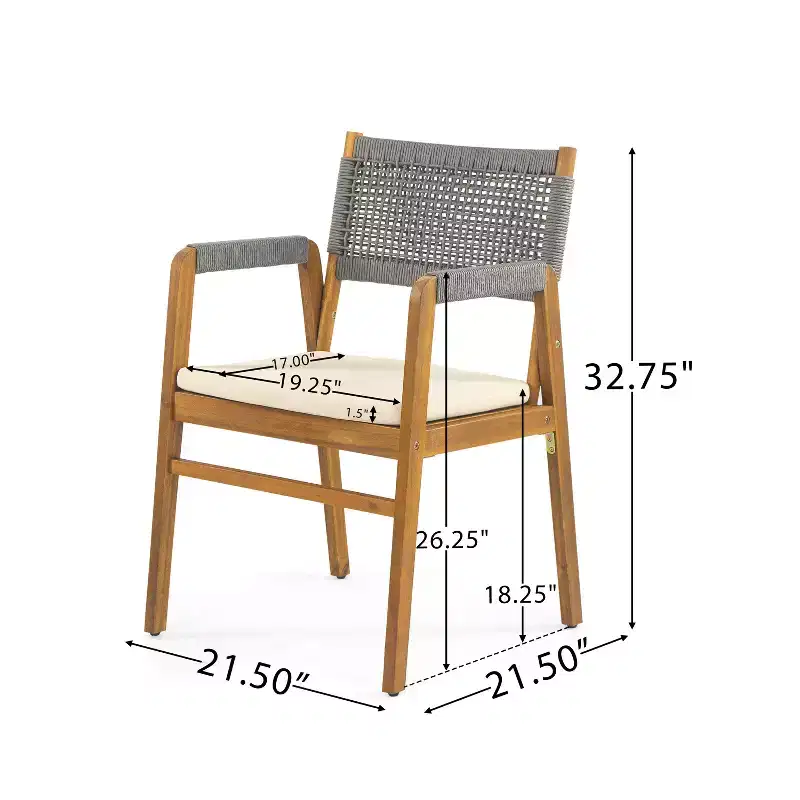 Christopher Knight Home Joueyf 3 Pieces Rustic Patio Acacia Bistro Set
