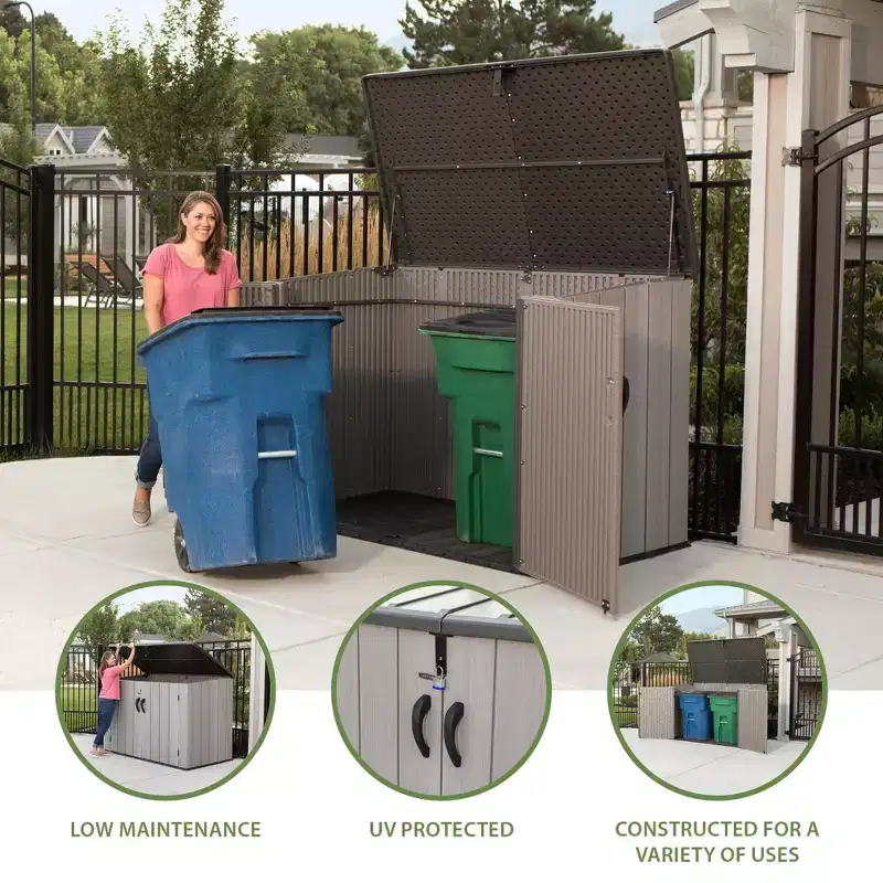 Lifetime Horizontal Storage Shed, Gray (60489)
