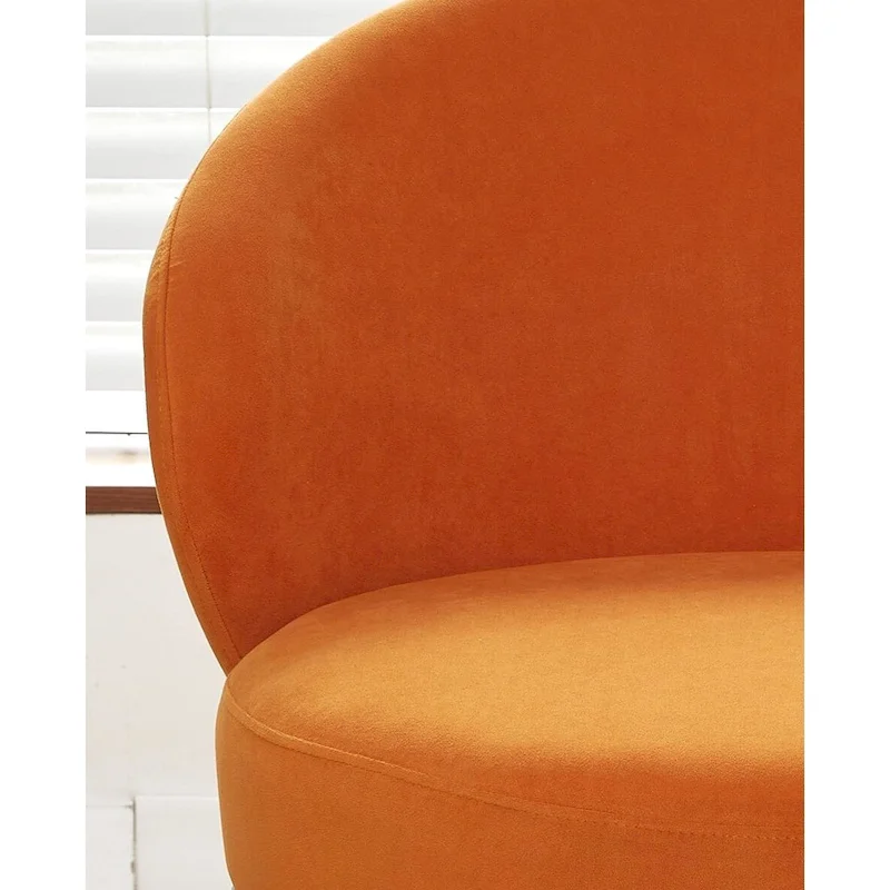 Mid Century Velvet Upholstered Living Room Accent Chair