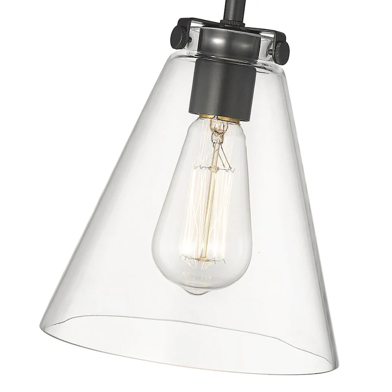 Millennium Lighting 8  Wide Mini Pendant with Clear Glass Shade