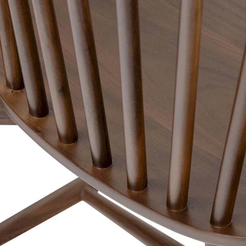 Poly & Bark Ligna Dining Chair - Spindled Bark with Solid Wood Frame