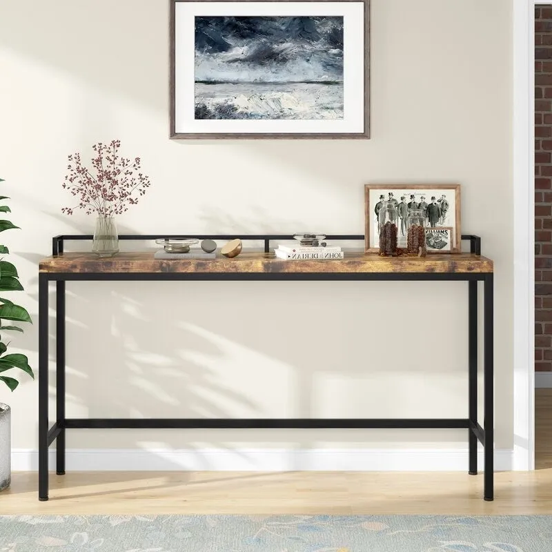 70.9 Extra Long Sofa Console Table, Behind The Couch Table Narrow Entryway Table