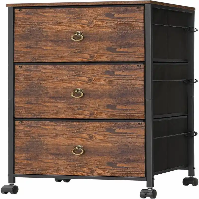 3-Drawer File Cabinet - 15.7D x 15.7W x 38.1H