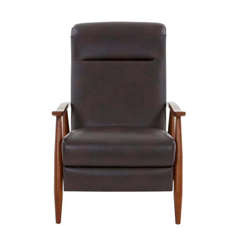 Sienna Upholstered Wood Push Back Recliner by Greyson Living