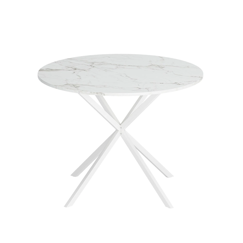 42.13 Modern Cross Leg Round Dining Table