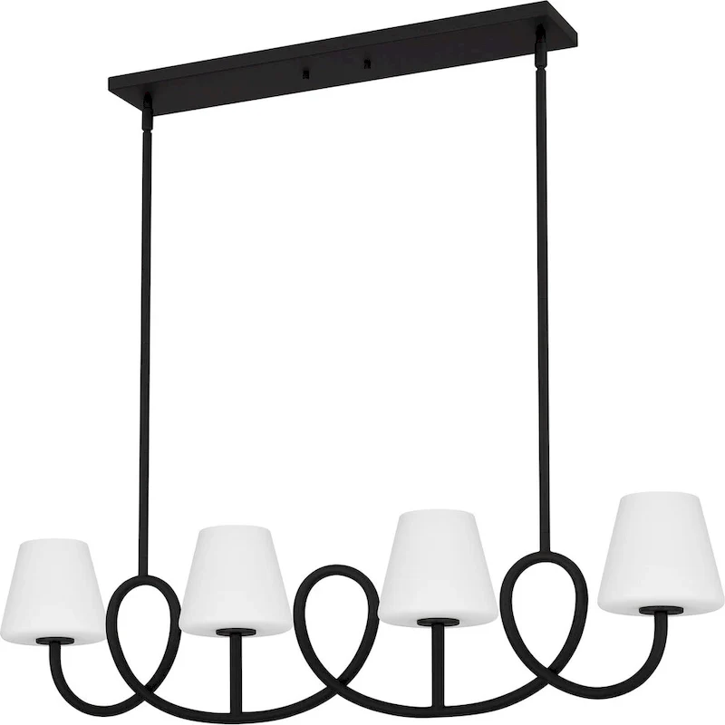 Atkins 4-Light Matte Black Island Light
