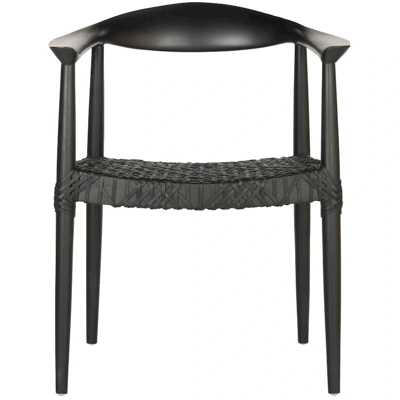 SAFAVIEH Trix Bandelier Black Dining Arm Chair - 24.8