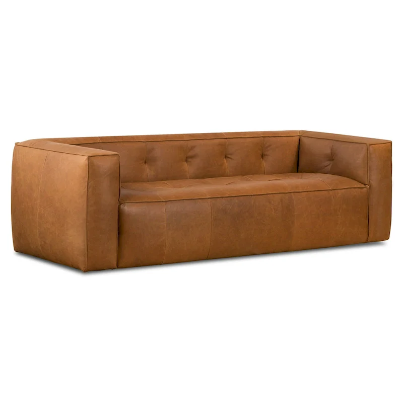 Poly & Bark Capa 92 Sofa - Full Grain Genuine Italian Leather
