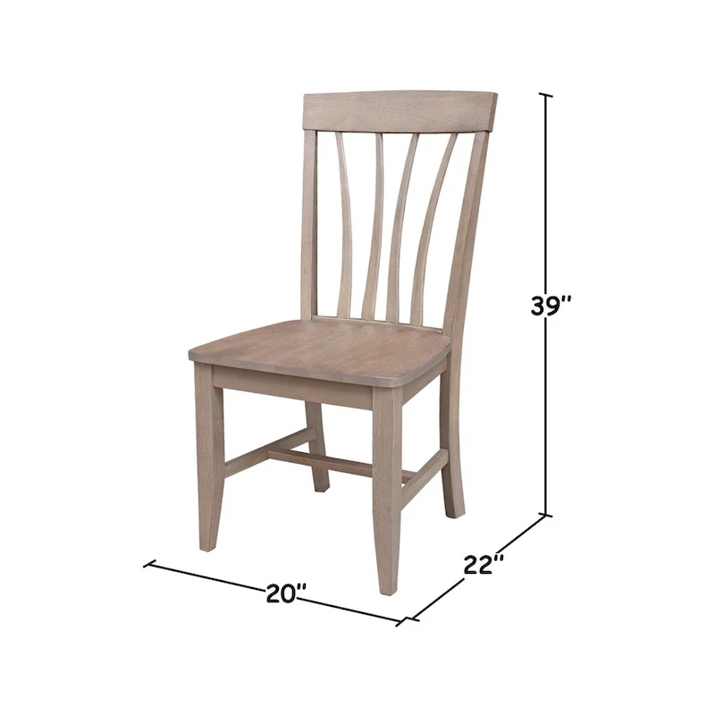 Soma Solid Wood Fanback Chairs Set of 2