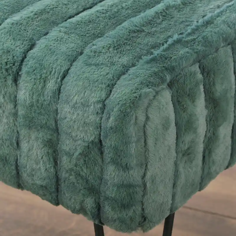 Serenta SuperMink Fauxfur Ottoman Bench