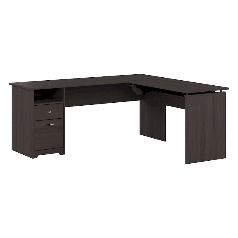72W 3-position L-shaped Sit to Stand Desk by Bush Furniture