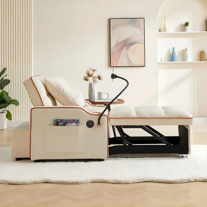 Convertible Sleeper Chair Sofa Bed Adjustable