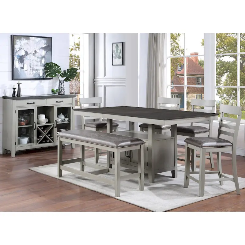 80-Inch Counter Height Dining Table