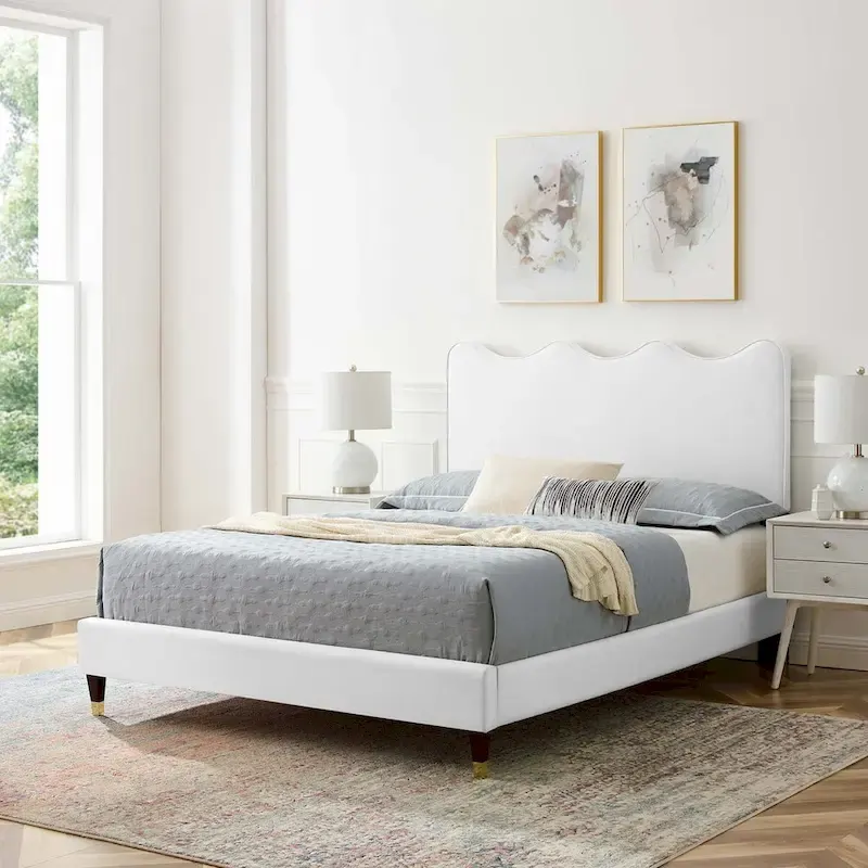 Current Performance Velvet Full Platform Bed