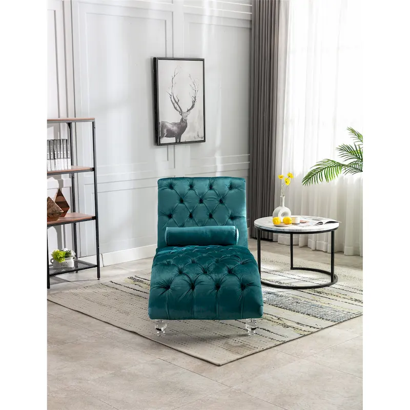 Leisure concubine sofa with acrylic feet