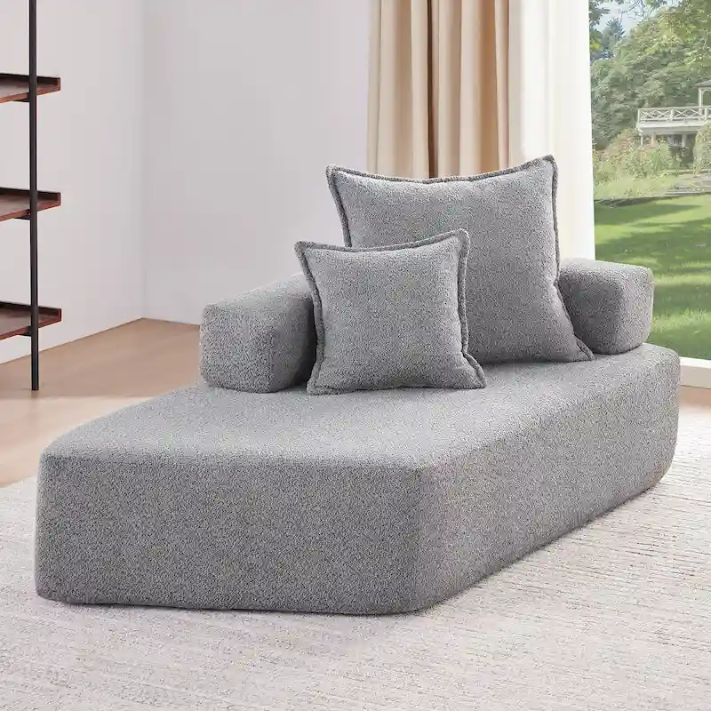 DIY Customization Boucle Upholstered Modular Sectional Sofa