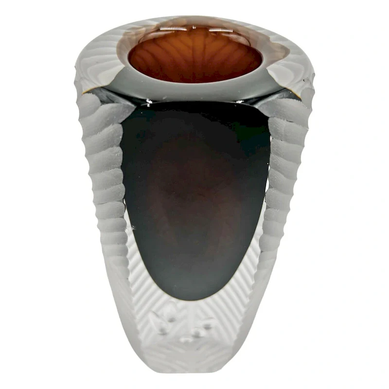 8  High Premium Contemporary Glass Vase for Flowers in Smoke