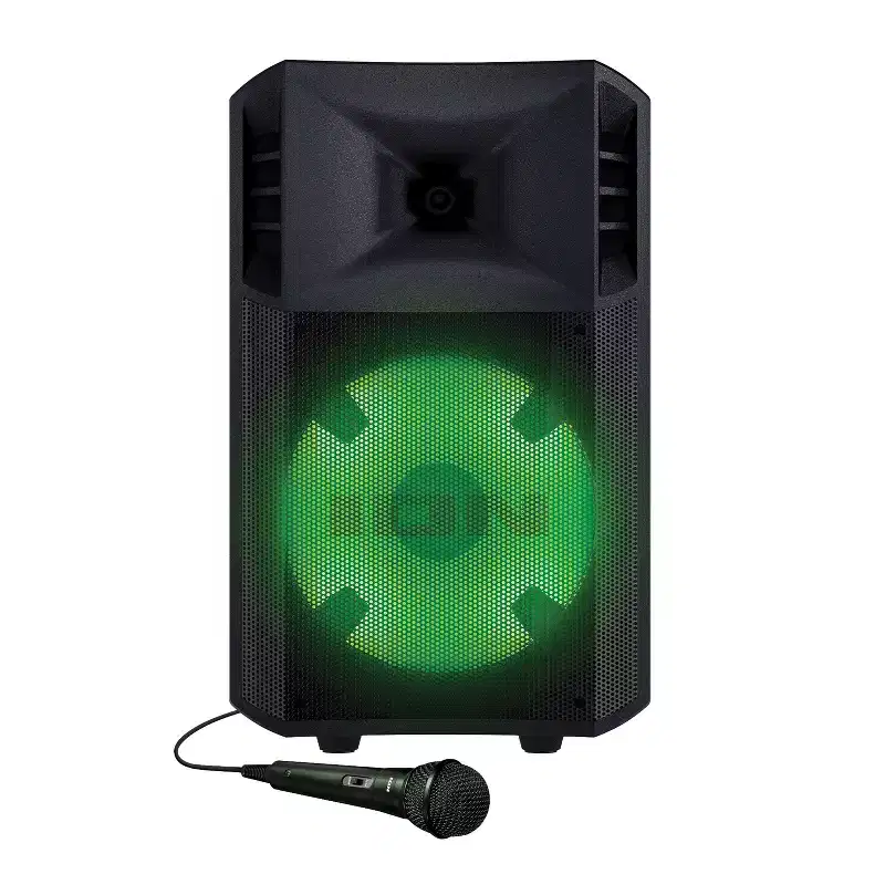 ION Power Glow 300 300-Watt Portable Bluetooth Party System Speaker with Lights, Microphone, and Stereo-Link