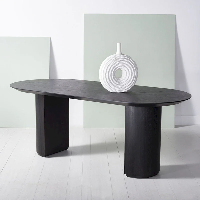 Couture Svenja Wood Dining Table - 79 In W x 35 In D x 29.5 In H - 79Wx35Dx30H