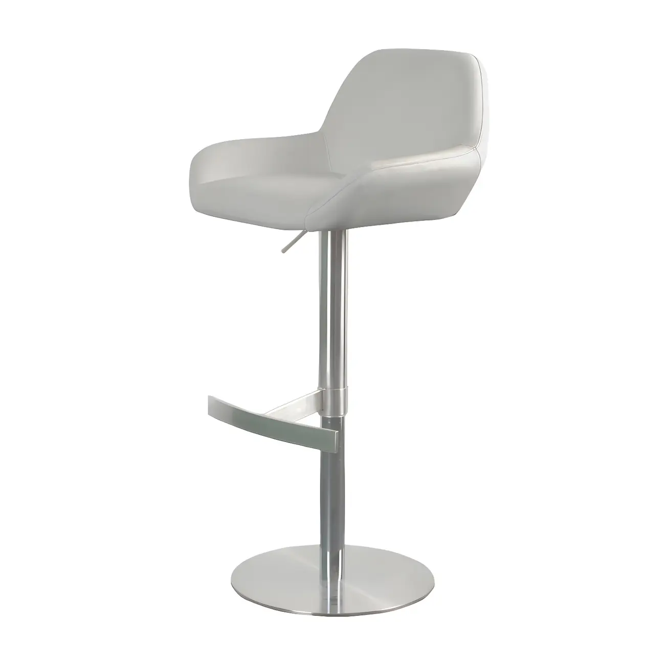 Glossy Metal Bucket Swivel Adjustable Bar Stools