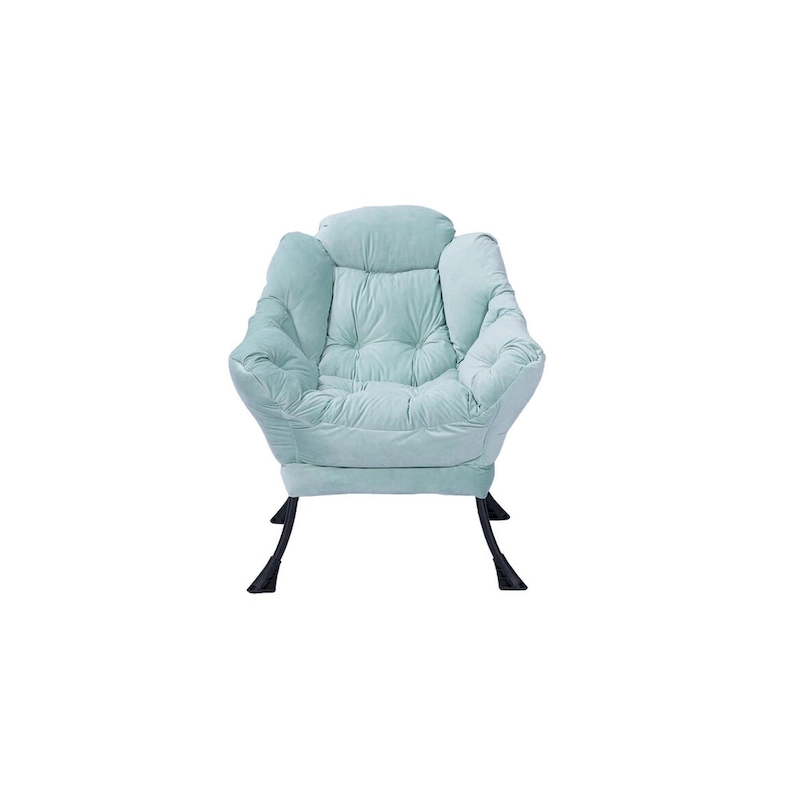 Green 22.35 Tufted Lounge Chair with Side Pocket