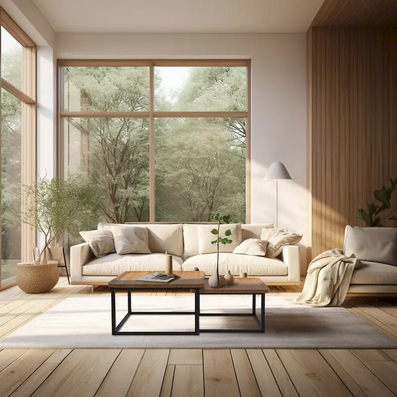 Square Nesting Coffee Table Wood Metal Stacking Side Table - 22x22x18