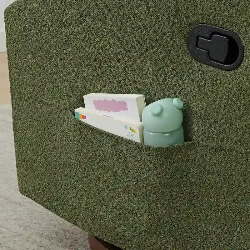 Lincoln Manual Swivel Glider Recliner with Lumbar Pillow