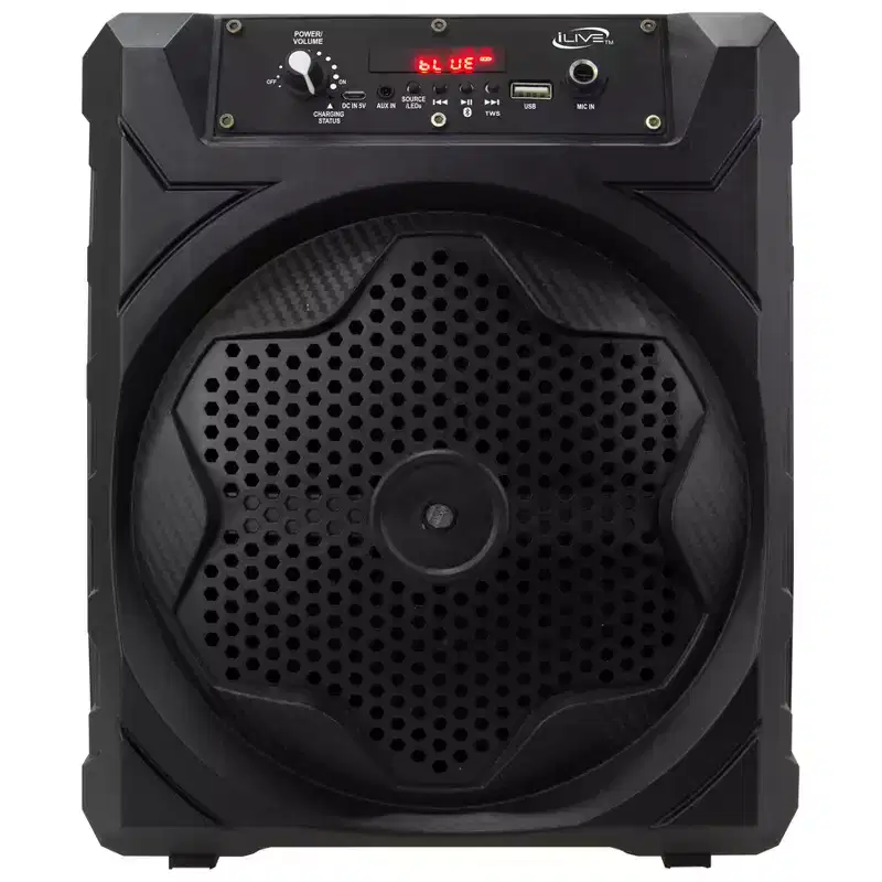 iLive 8-inch Full Range Driver Portable Tailgate Party Speaker, ISB200B