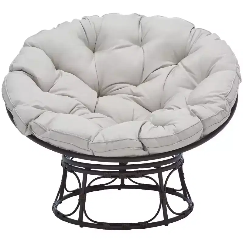 Kiraya Papasan Chair Indoor/Outdoor - PAT9041 - Brown/Grey - Safavieh