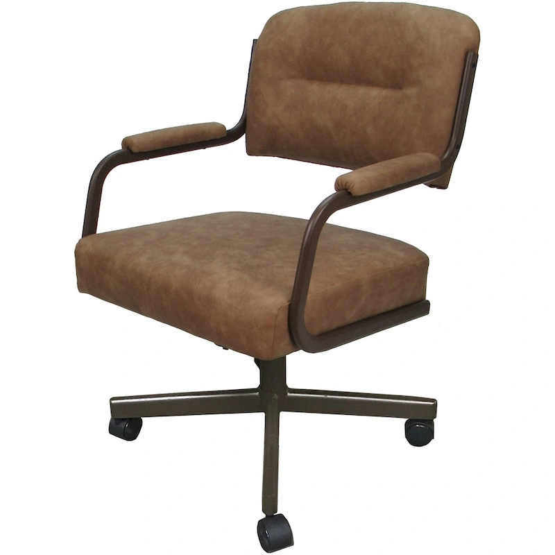Swivel Kitchen Dining Caster Chair with Wheels - M-110 - N/A
