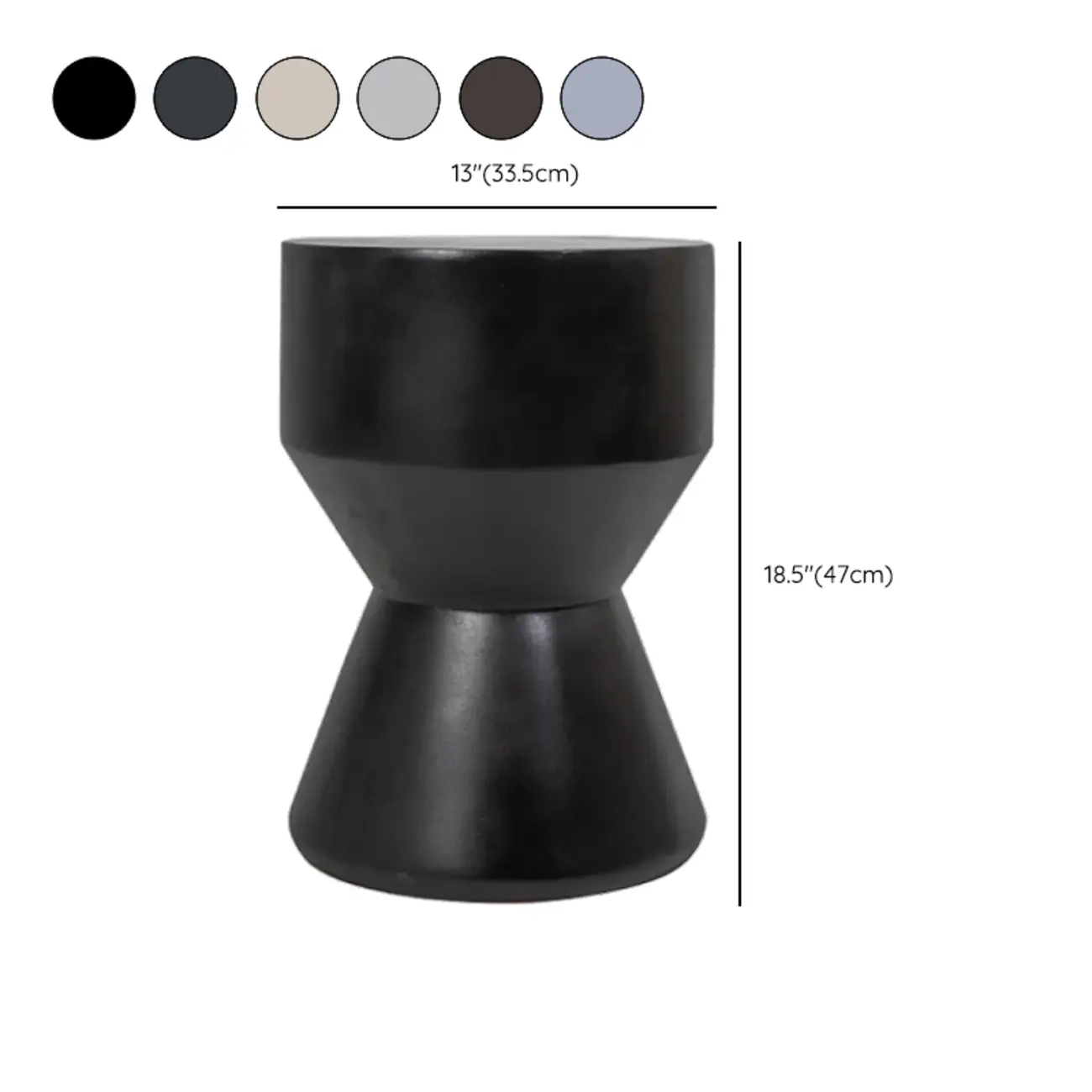 Living Room Modern Concrete Round Side Table