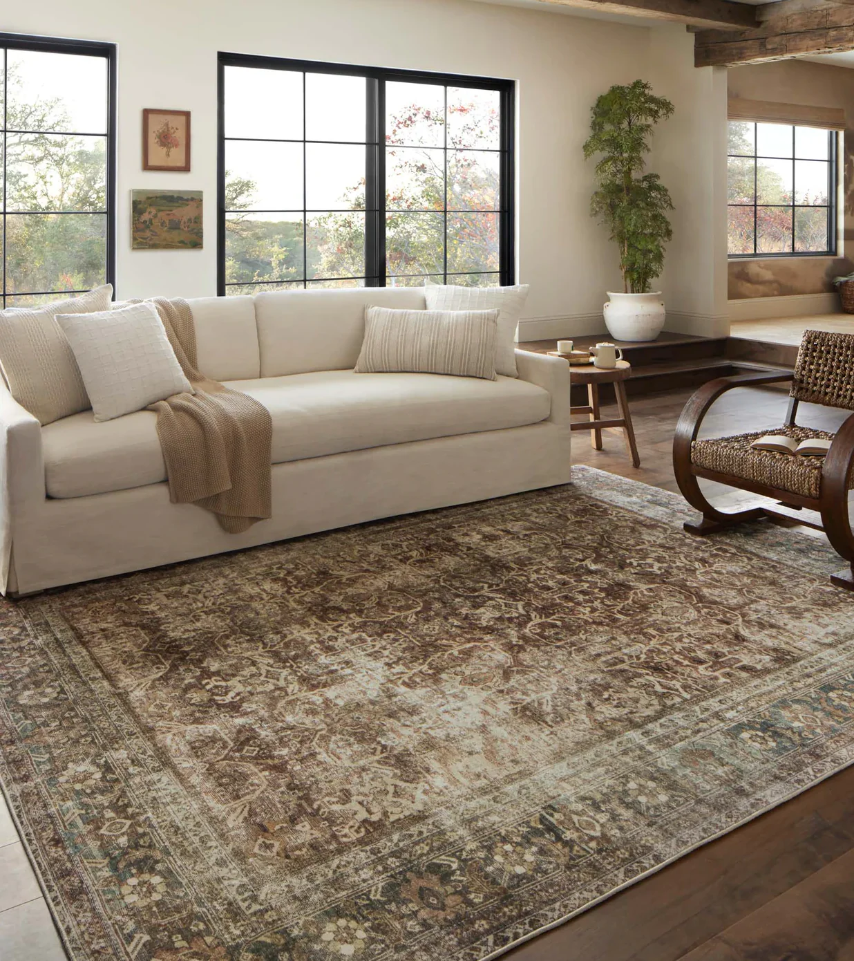 Sinclair Rust/ Lagoon Rug