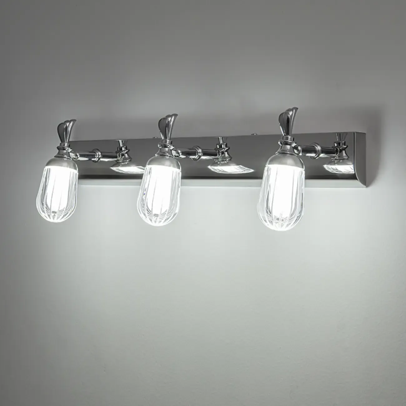 Modern Stainless Steel Bathroom Vanity Light Dimmable LED