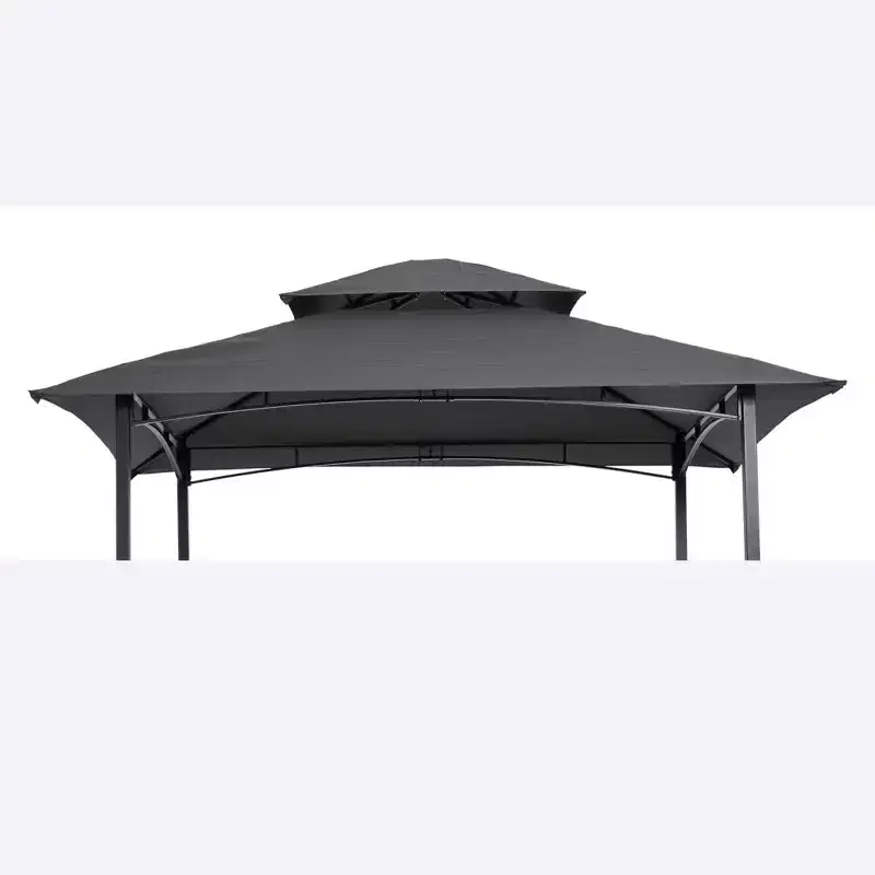 Clihome 8x5 FT Double Layer BBQ Gazebo Replacement Canopy Top