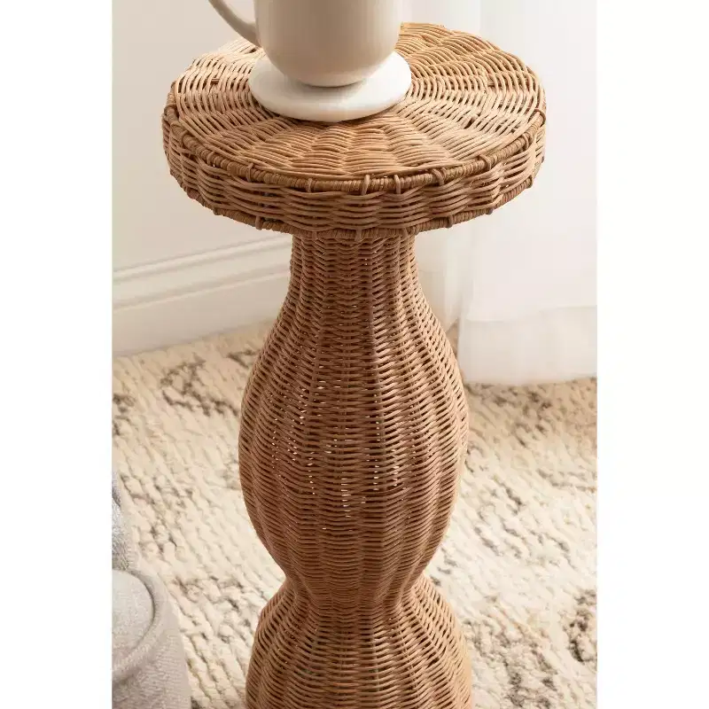 Kate and Laurel Sula Rattan Drink Table