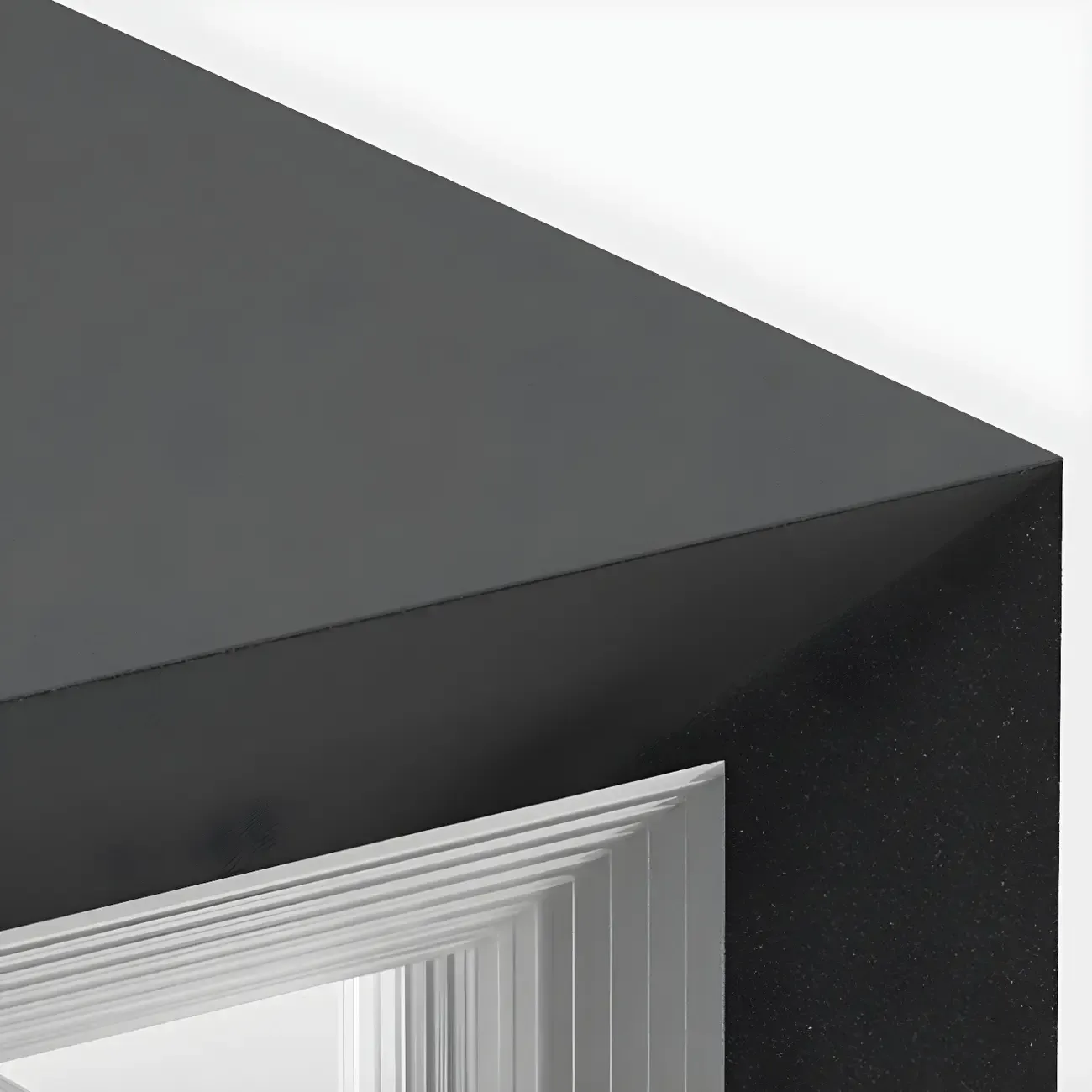 Modern Metal Black Geometric LED Post Cap Light