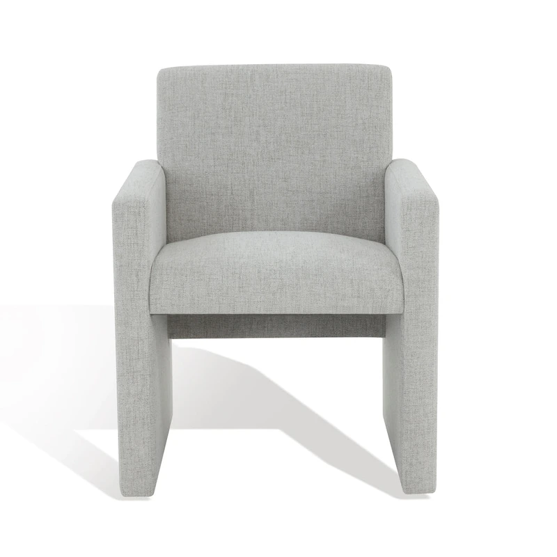 SAFAVIEH Couture Gunna Linen Arm Chair - 26 W x 25 D x 33 H - 26Wx25Dx33H