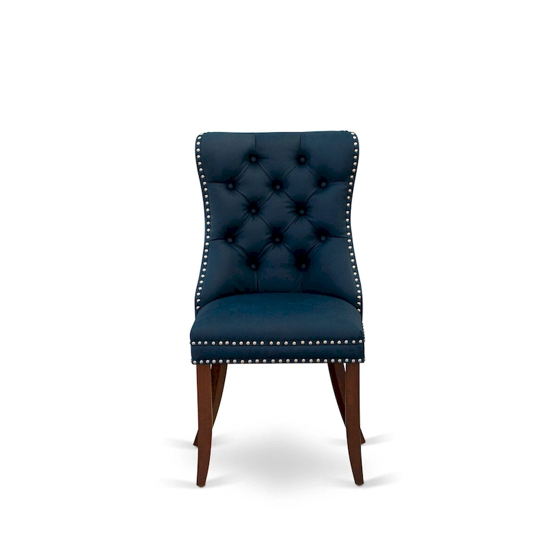 East West Furniture Kitchen Table Set Consists of a Rectangle Dining Table and Parson Chairs, Mahogany (Pieces Options)