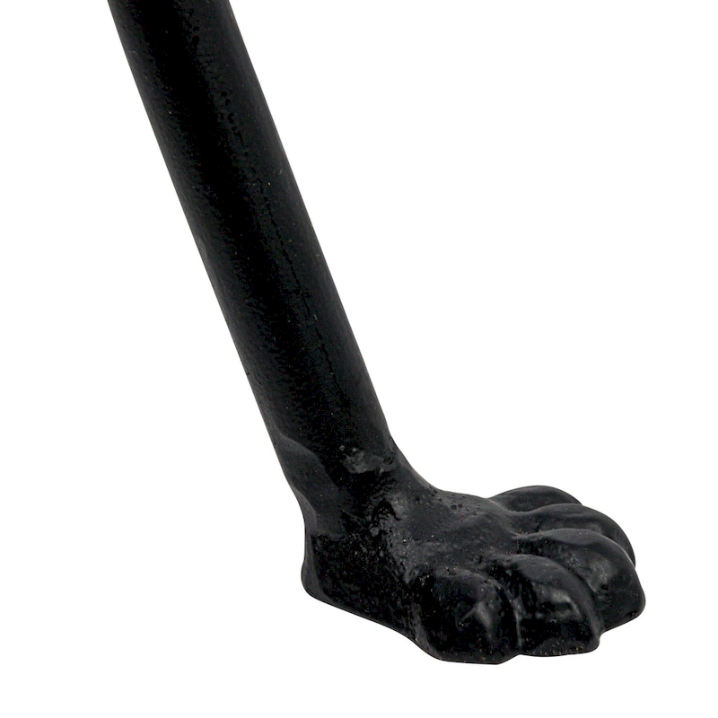 Round Metal Side Table with Claw Feet