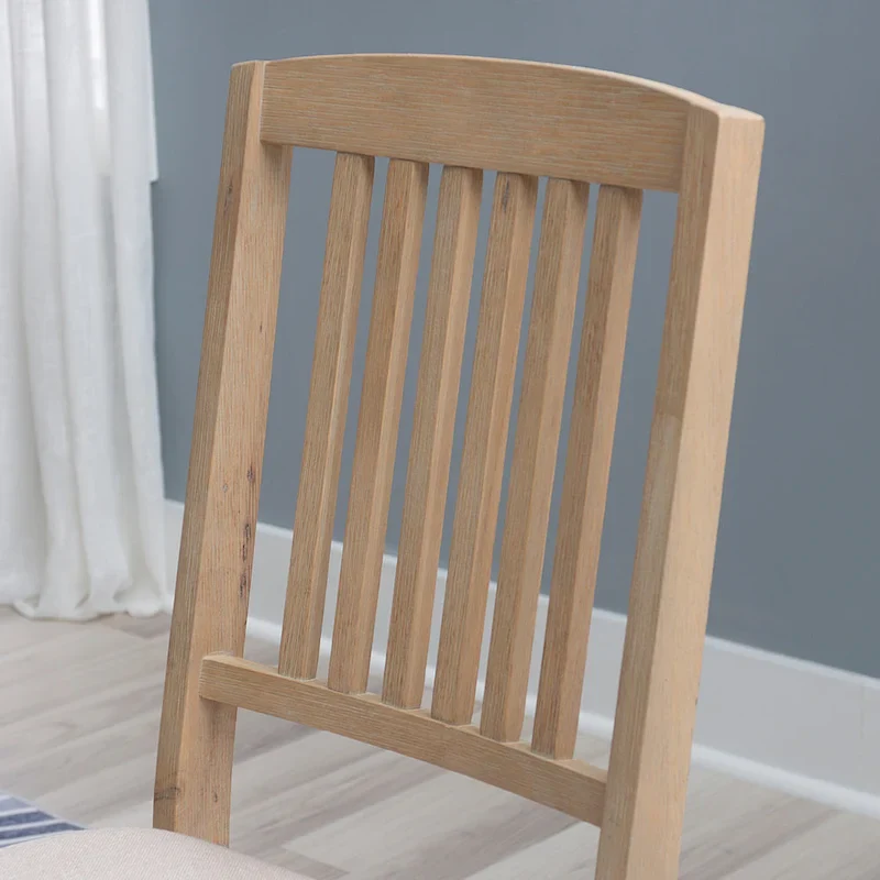 Lesvos Mission Grey Wash Wooden Folding Dining Chair (Set of 2)