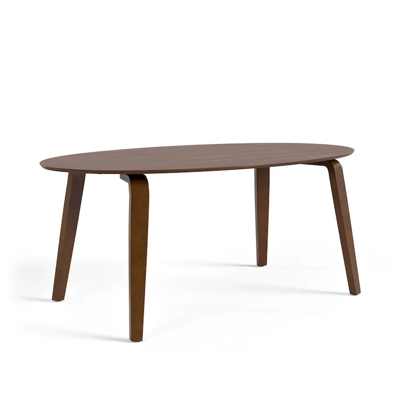 Beau I Mid-Century Walnut Oval Dining Table