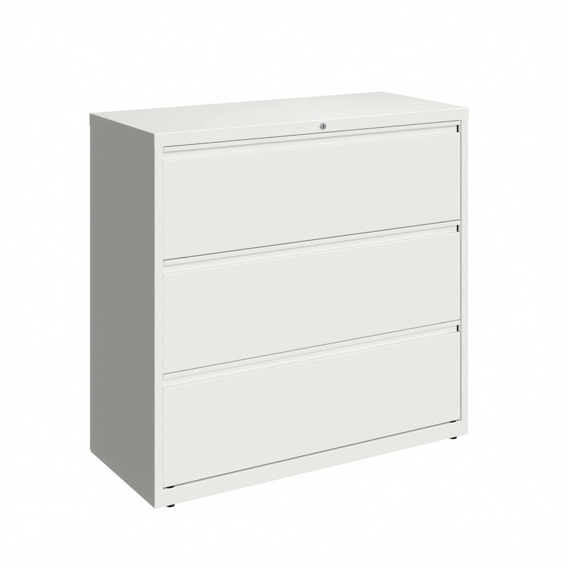 Hirsh 42-in Wide HL10000 Series 3 Drawer Lateral File Cabinet, White
