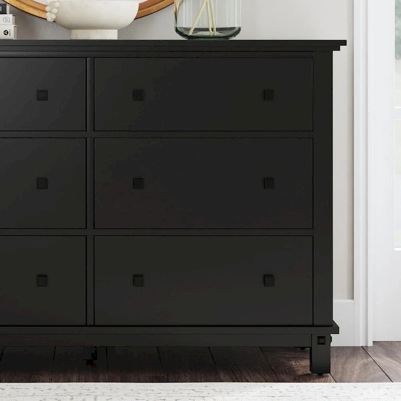 Oak Park Black Wood Dresser