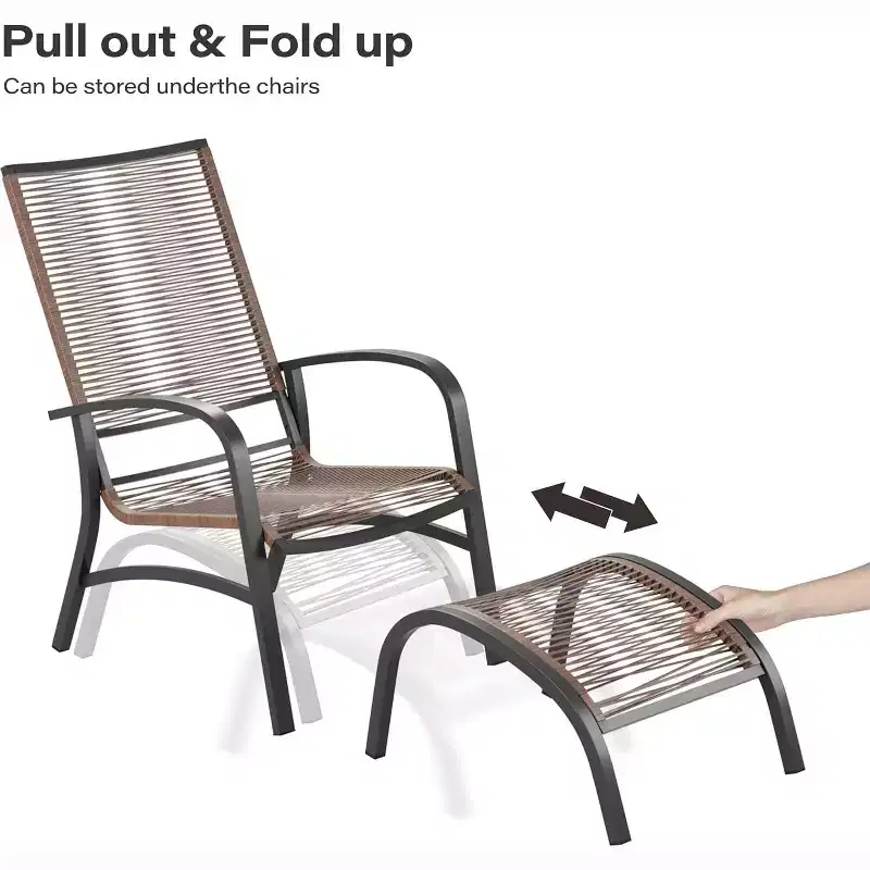LAUSAINT HOME 5 Piece Patio Conversation Set