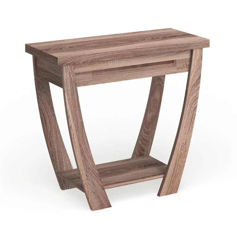 Modern Console Table with Drawer and Shelf - 36 inch