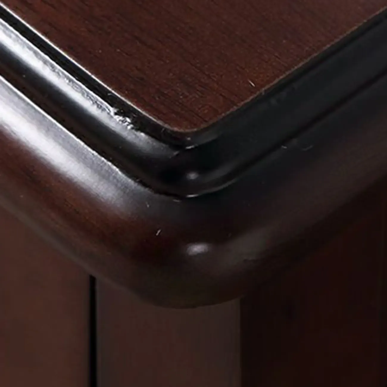 Classic Wood White Carved 2-Drawer Nightstand