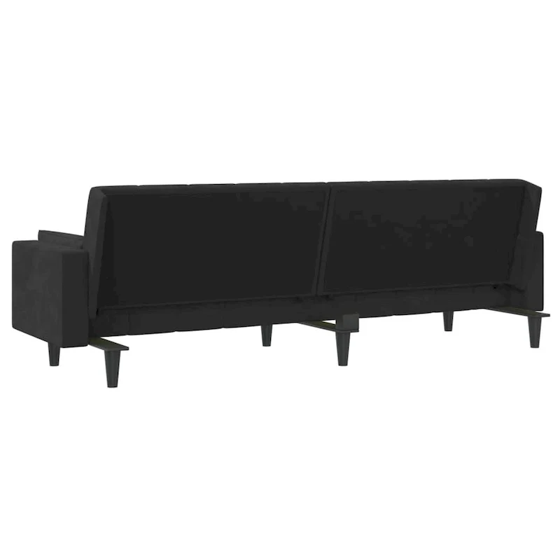 vidaXL 2-Seater Sofa Bed Upholstered Convertible Sleeper Sofa Couch Velvet - 86.6  x 33.3  x 27.2