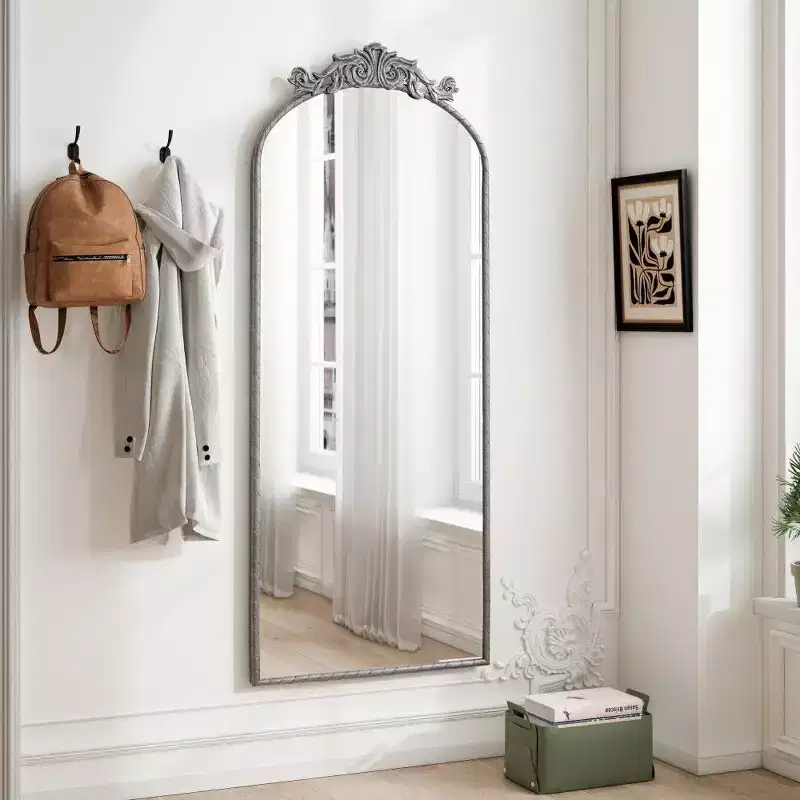 TUYOHW 58x24 Full Length Mirror,Wall Mounted Mirror with MDF Backboard for Bedroom,Living Room,Cloakroom