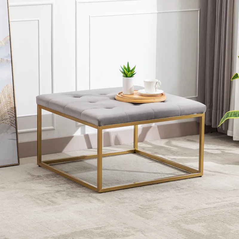 Square Ottoman Coffee Table 28L x 28D x 17H